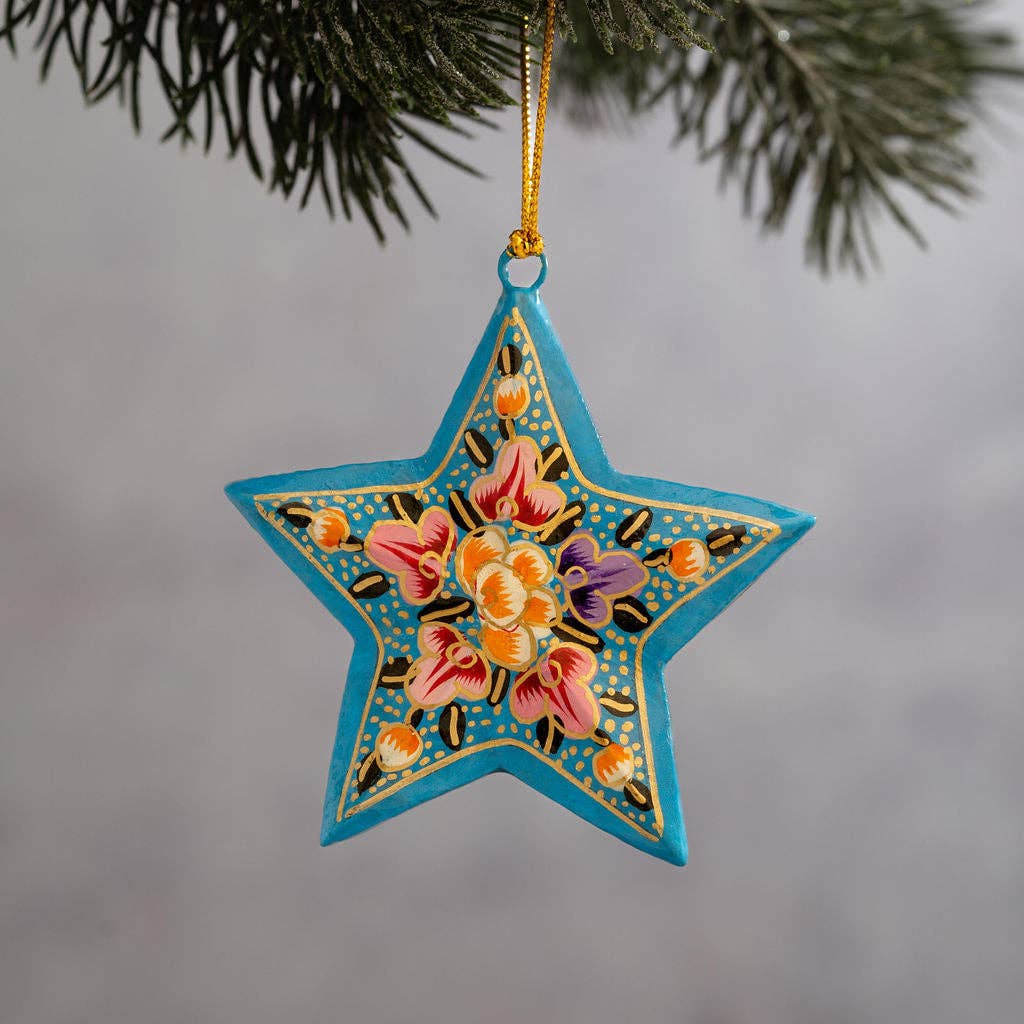 Blue Ternion Mini  Star Hanging Ornament