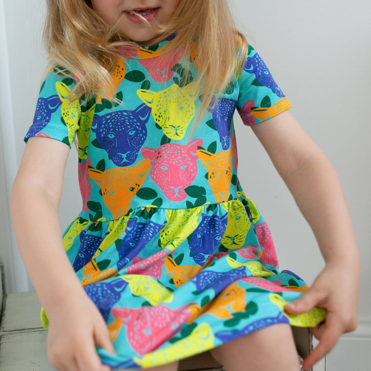 Luminous Leopard Dress: 1-2 Y