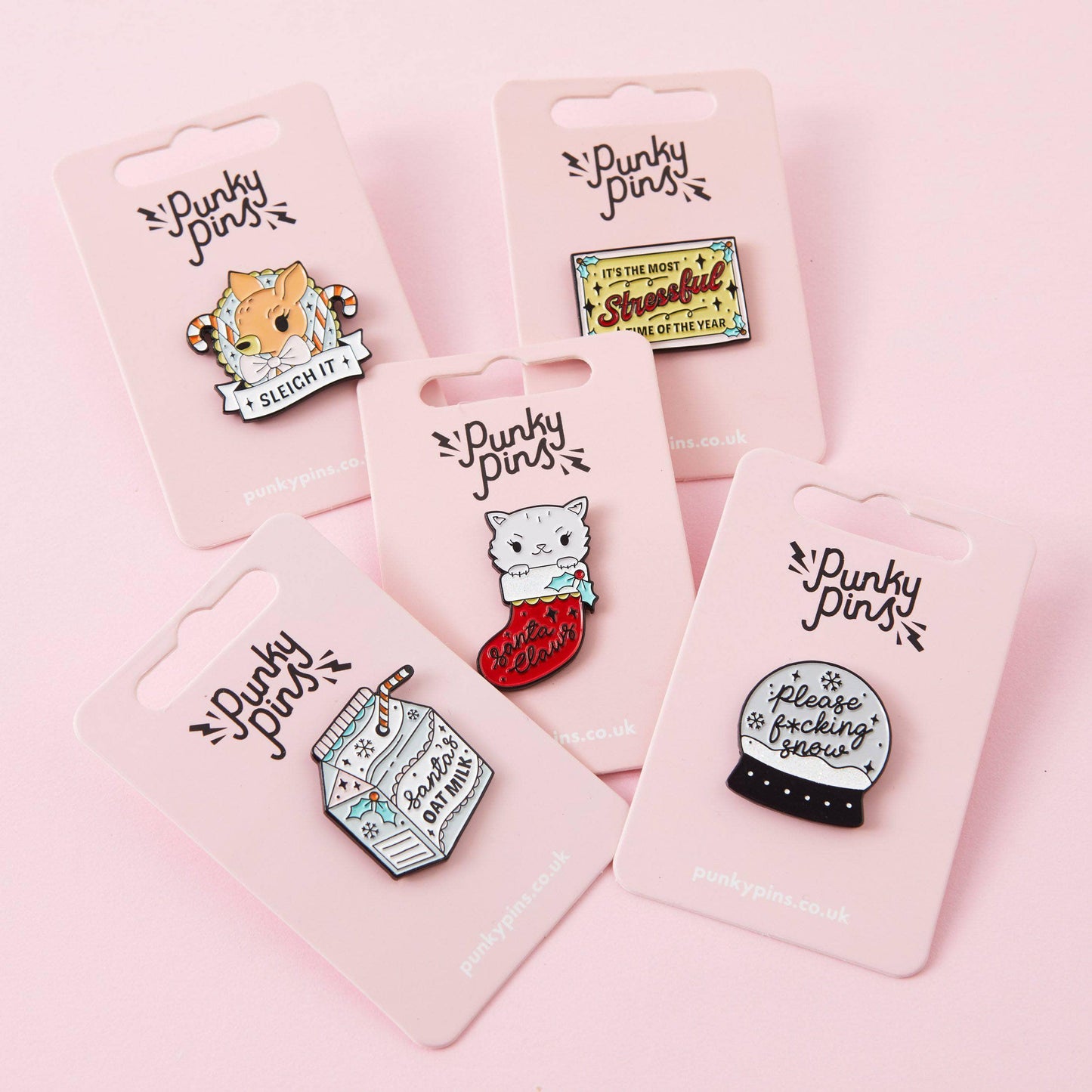 Sleigh It Enamel Pin