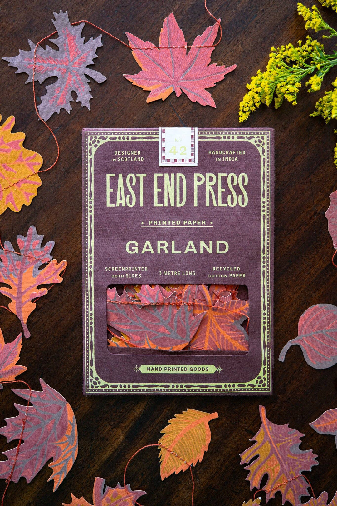 UK/EU: Autumn Leaves Sewn Garland