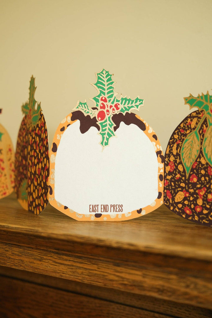 UK/EU: Christmas Pudding Concertina Card