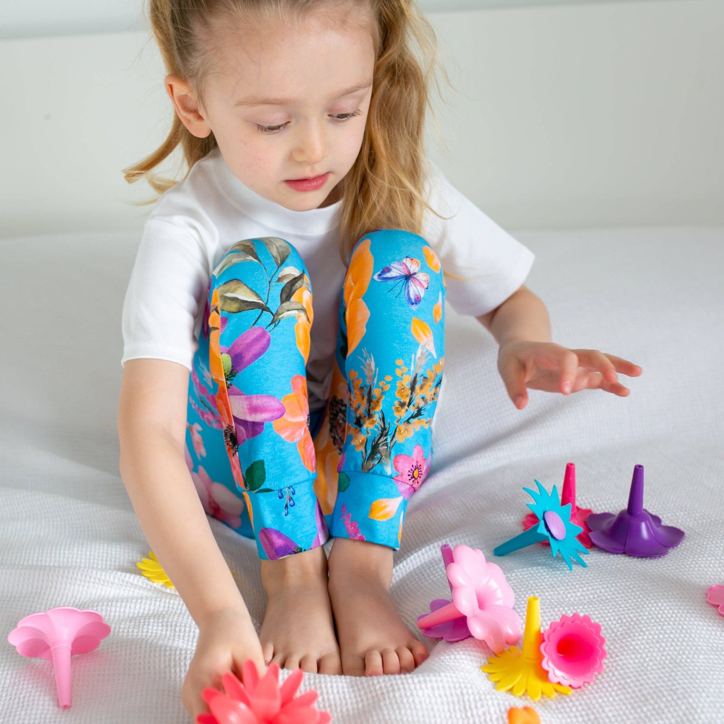 Summer Garden Leggings: 2-3 Y