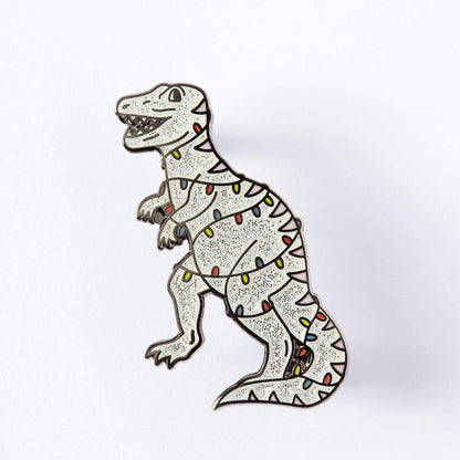 Christmas Dinosaur Enamel Pin
