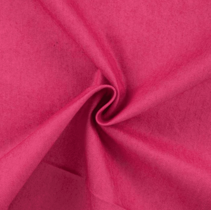 7oz Cotton Rich Denim Fabric | Fuchsia - Violet Elizabeth - Haberdashery