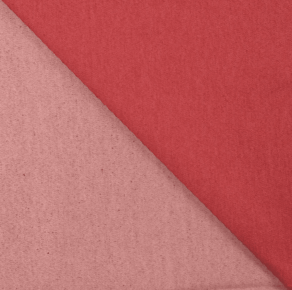 7oz Cotton Rich Denim Fabric | Red - Violet Elizabeth - Haberdashery