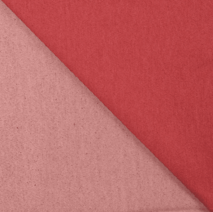 7oz Cotton Rich Denim Fabric | Red - Violet Elizabeth - Haberdashery