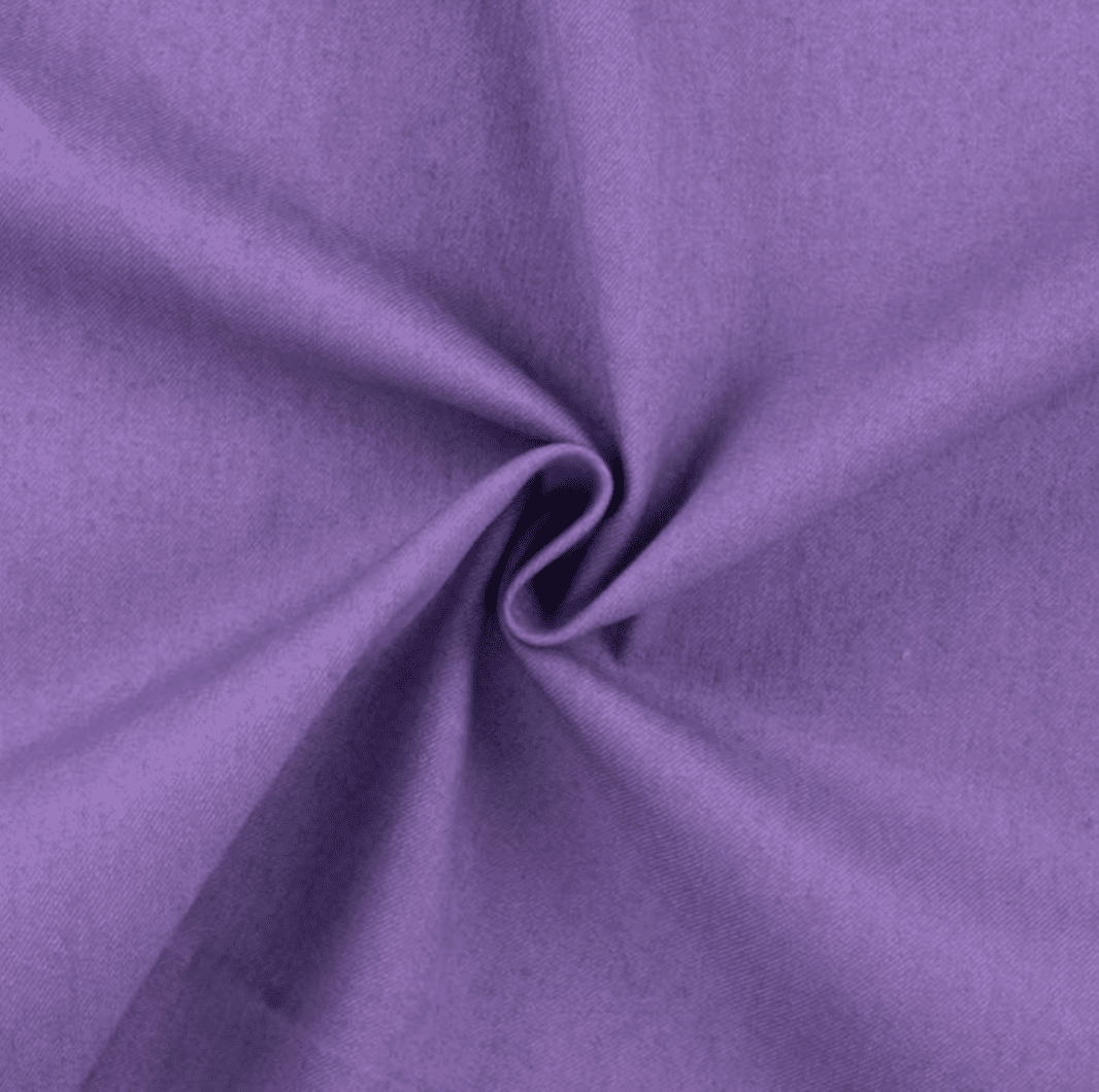 7oz Cotton Rich Denim Fabric | Violet Tulip - Violet Elizabeth - Haberdashery
