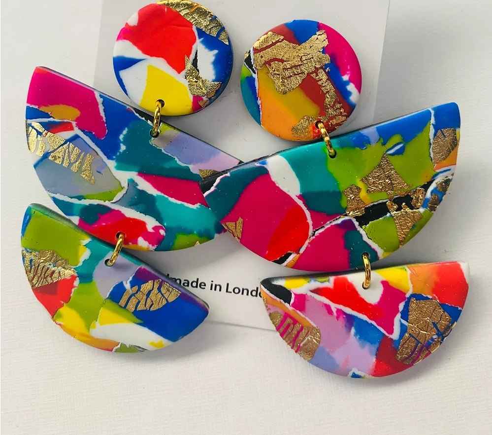 80S Statement: Stack Earrings