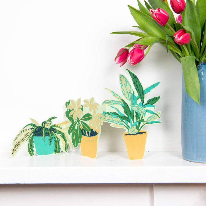 UK/EU: Plant Pot Concertina Greeting Card