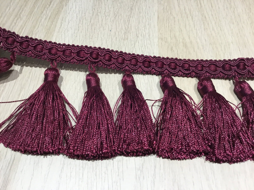85mm upholstery Fringe - Violet Elizabeth - Haberdashery