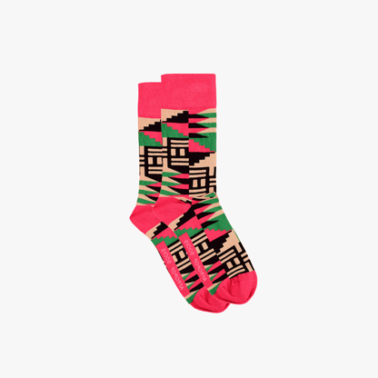 Scholar Socks (Pink): M