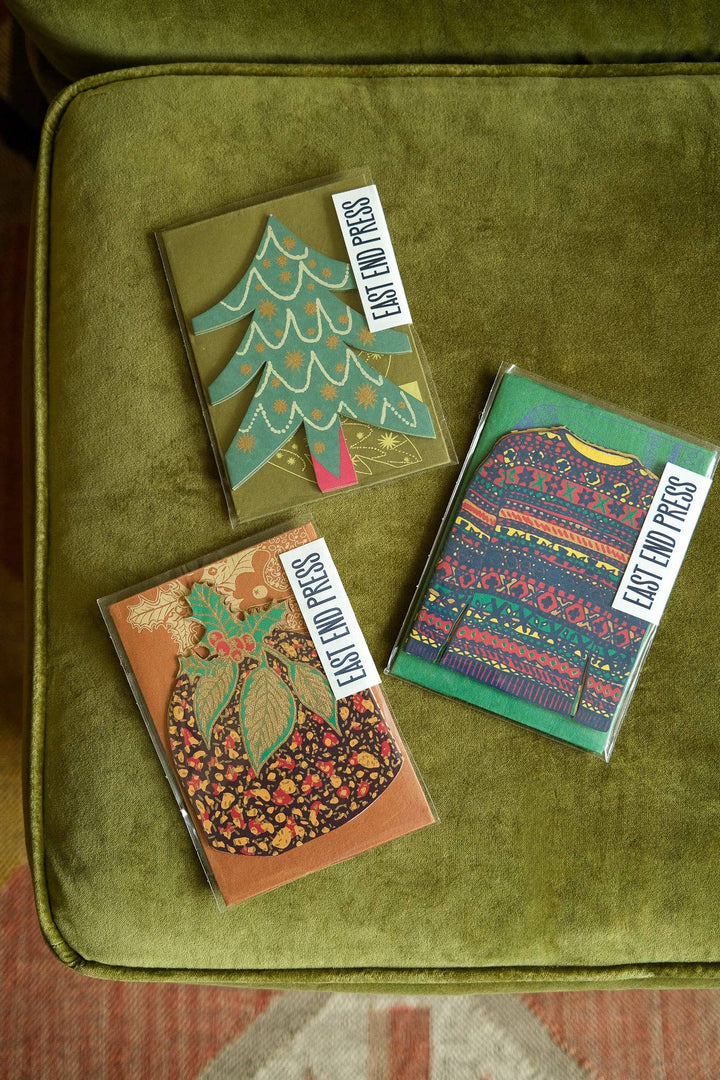 UK/EU: Christmas Pudding Concertina Card