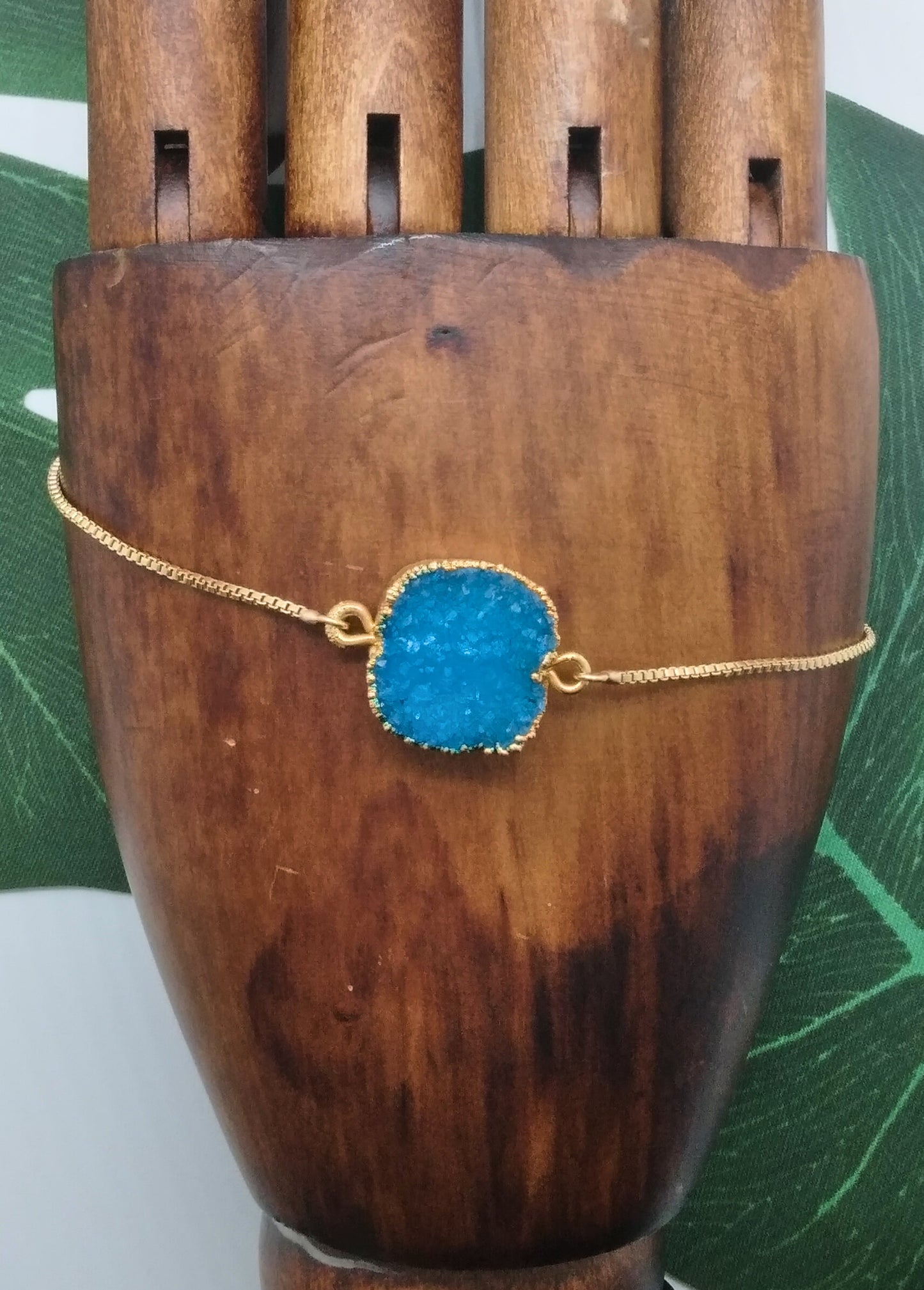 Sky Blue Sugar Druzy Bracelet