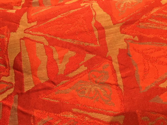 Red jaquard fabric