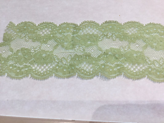 55mm Apple Green Lace