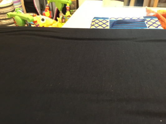 Plain Black Fabric 100% Cotton