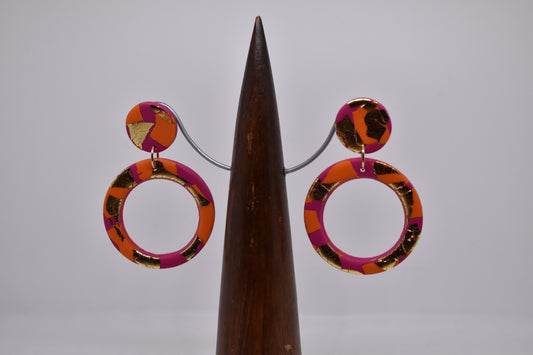 Desert Glow Large Hoop Earrings - Violet Elizabeth