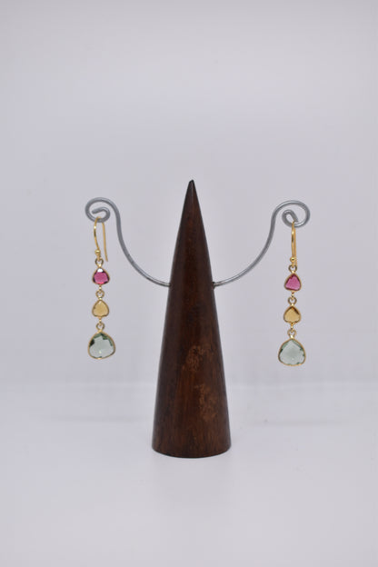 Triple Threat Earrings - Violet Elizabeth