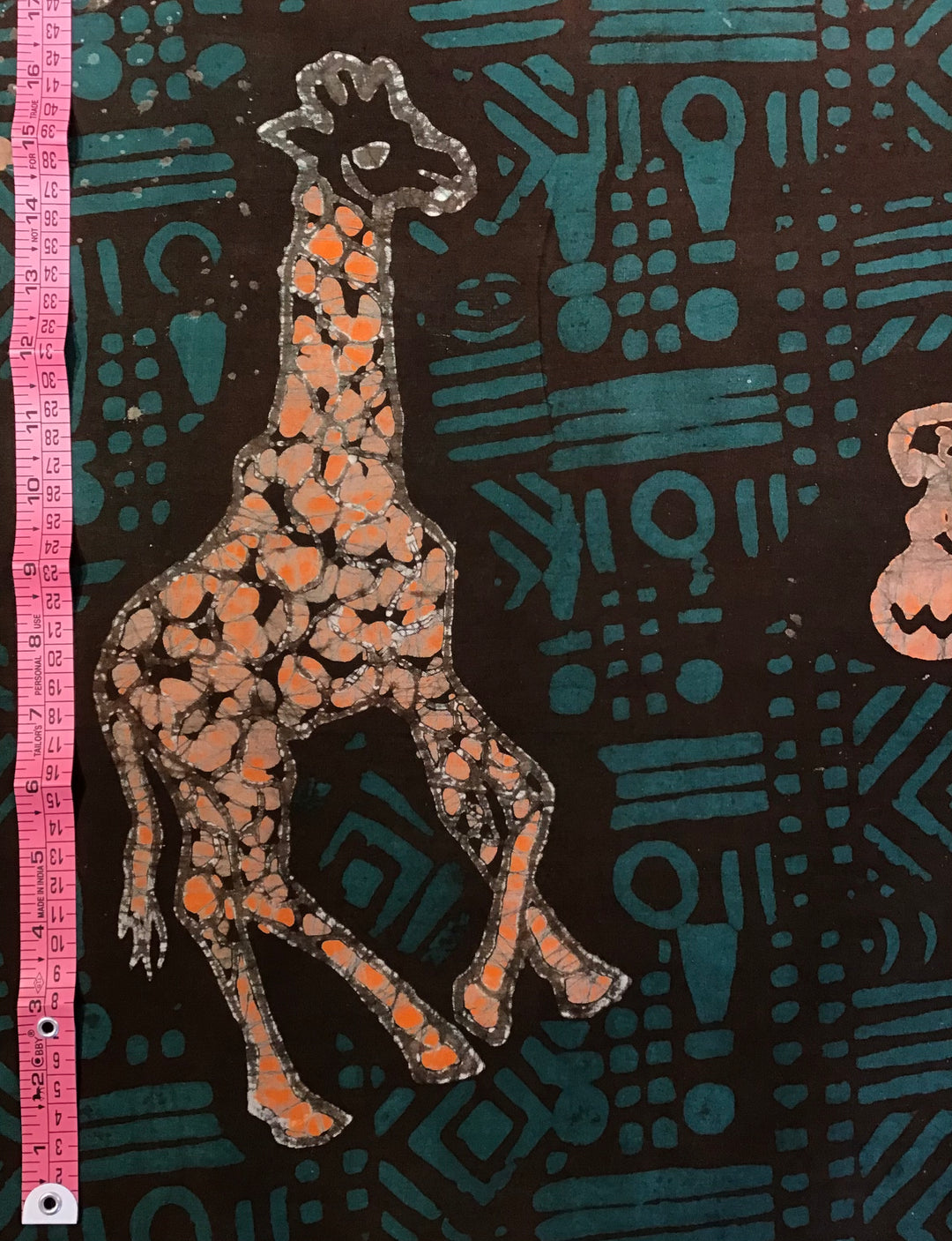 Giraffe Party Batik Fabric - Violet Elizabeth