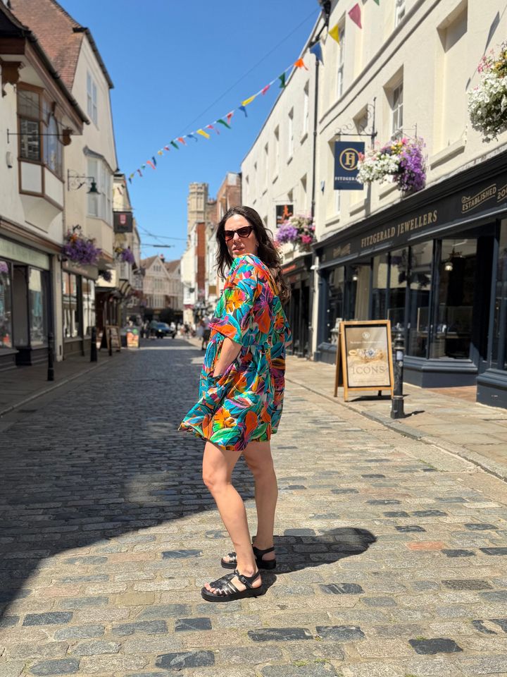 Hot Tropics Mai Tai: Knee Length Summer Dress