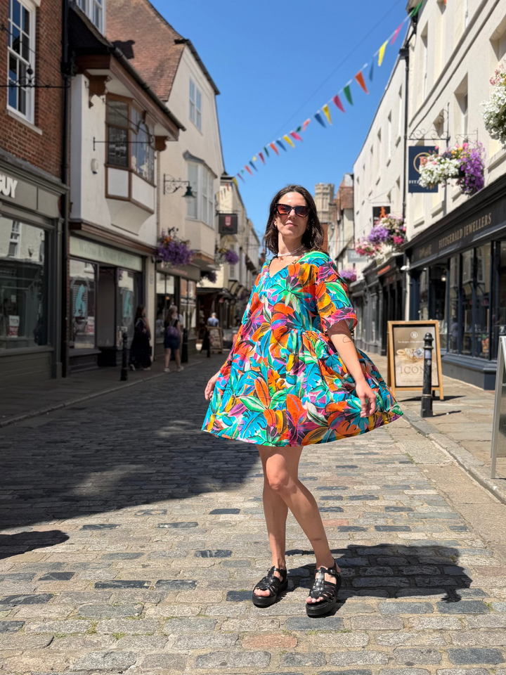 Hot Tropics Mai Tai: Knee Length Summer Dress