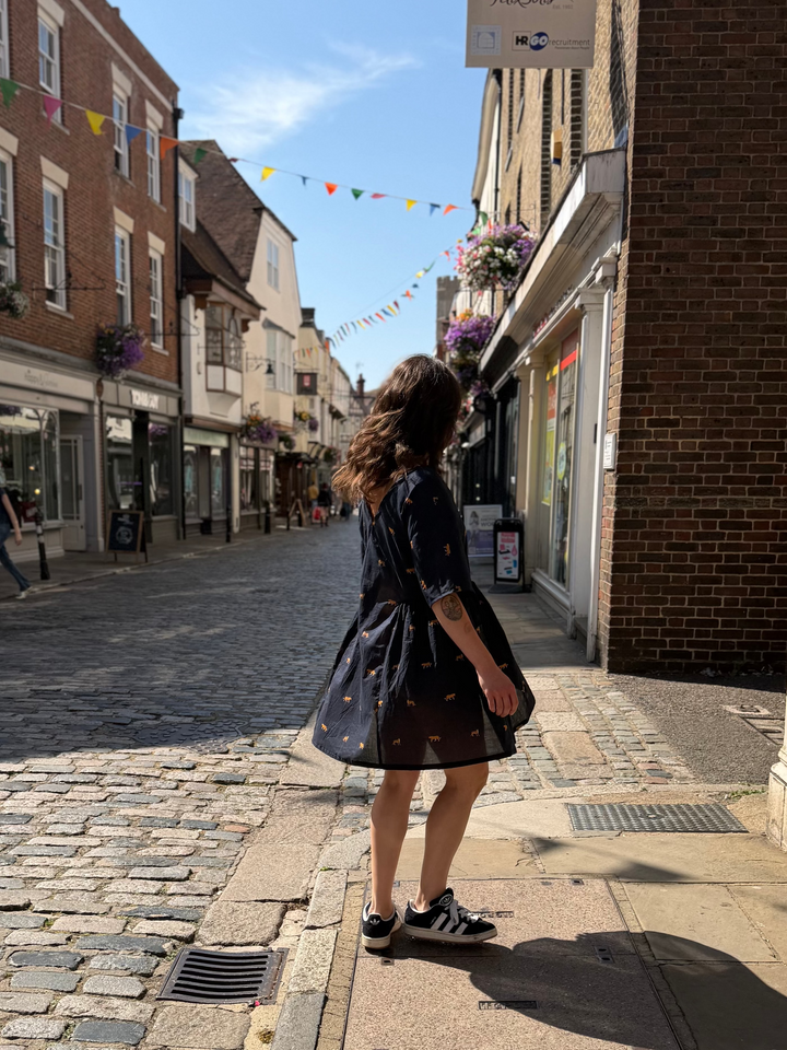 Cheetah Mai Tai: Knee Length Summer Dress