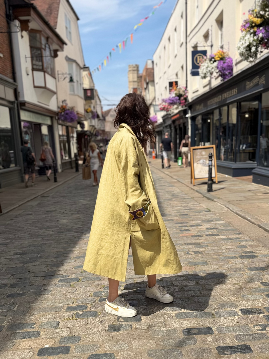 Archachatina Marginata Reversible Linen Coat