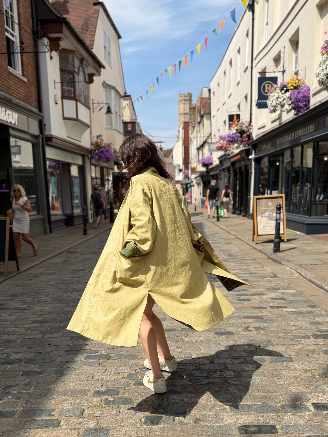 Archachatina Marginata Reversible Linen Coat