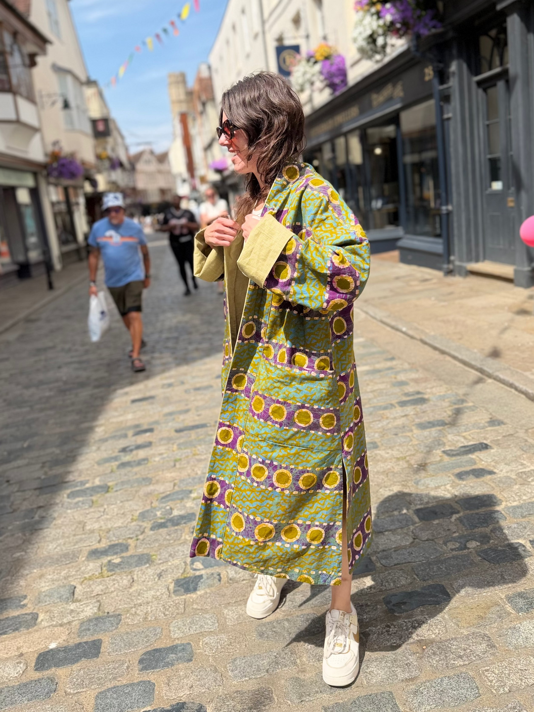 Archachatina Marginata Reversible Linen Coat