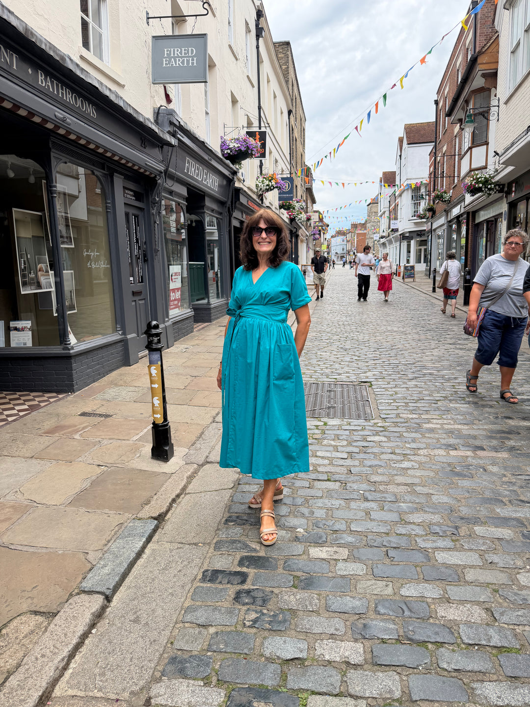 Teal Wrap Dress