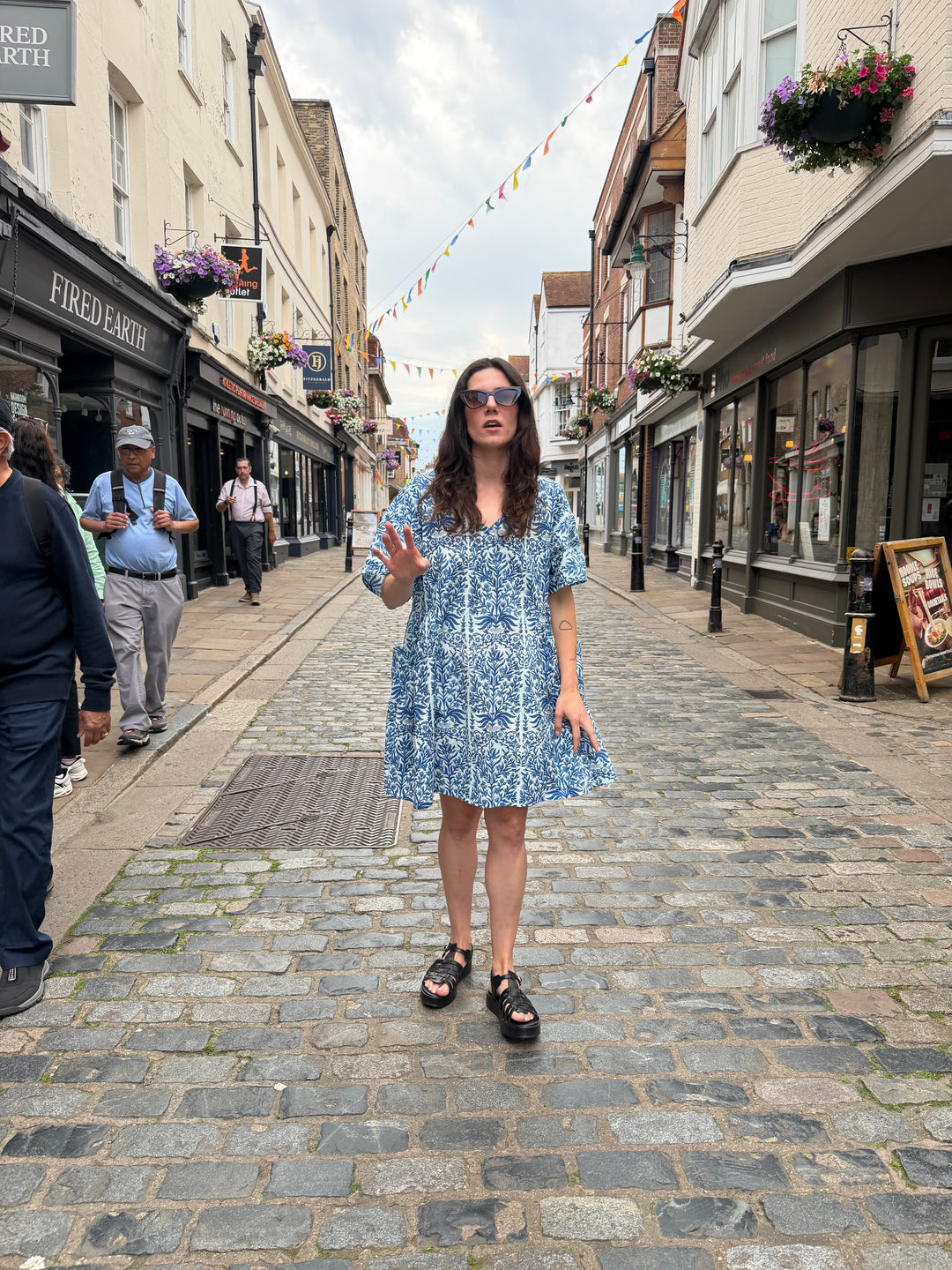 Blue Mai Tai: Knee Length Summer Dress