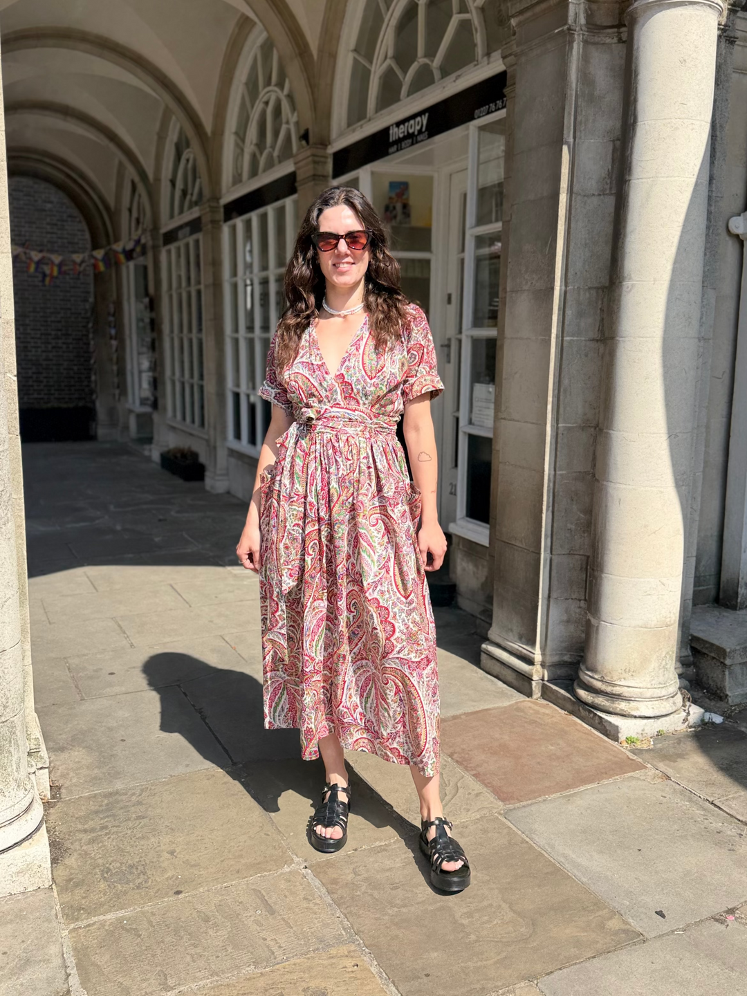 Paisley Wrap Dress