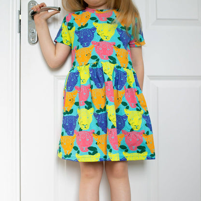 Luminous Leopard Dress: 1-2 Y