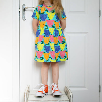 Luminous Leopard Dress: 1-2 Y