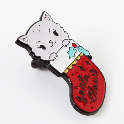 Santa Claws Enamel Pin