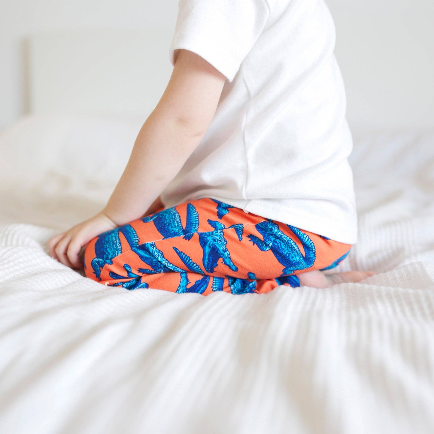 Super Mutant Blue Crocodile Leggings 0-6 Years: 0-6 M