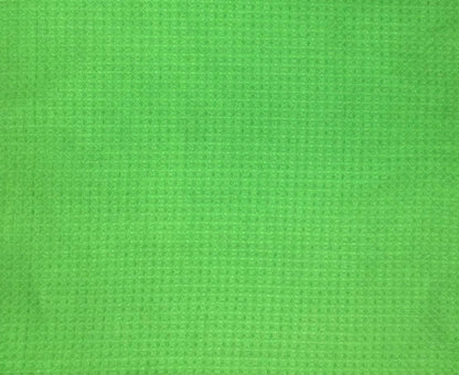 Acidic Granny Smith Green Waffle hand dyed Fabric 100% Cotton - Violet Elizabeth - Haberdashery