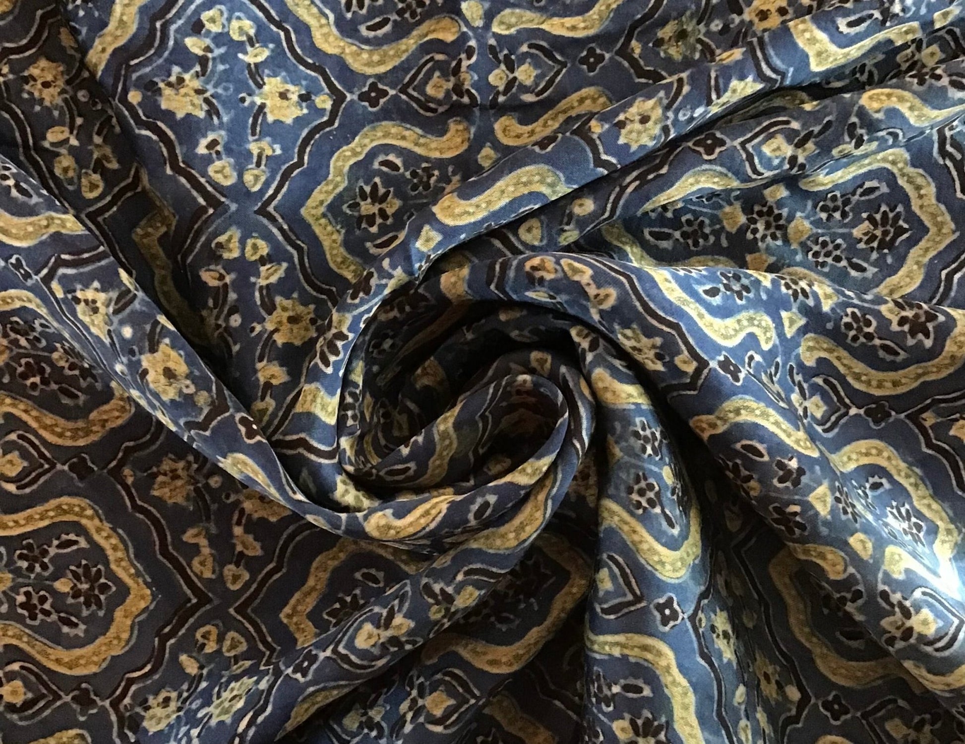 Ajarak Night Garden Mushru cotton/silk blend - Violet Elizabeth - Haberdashery