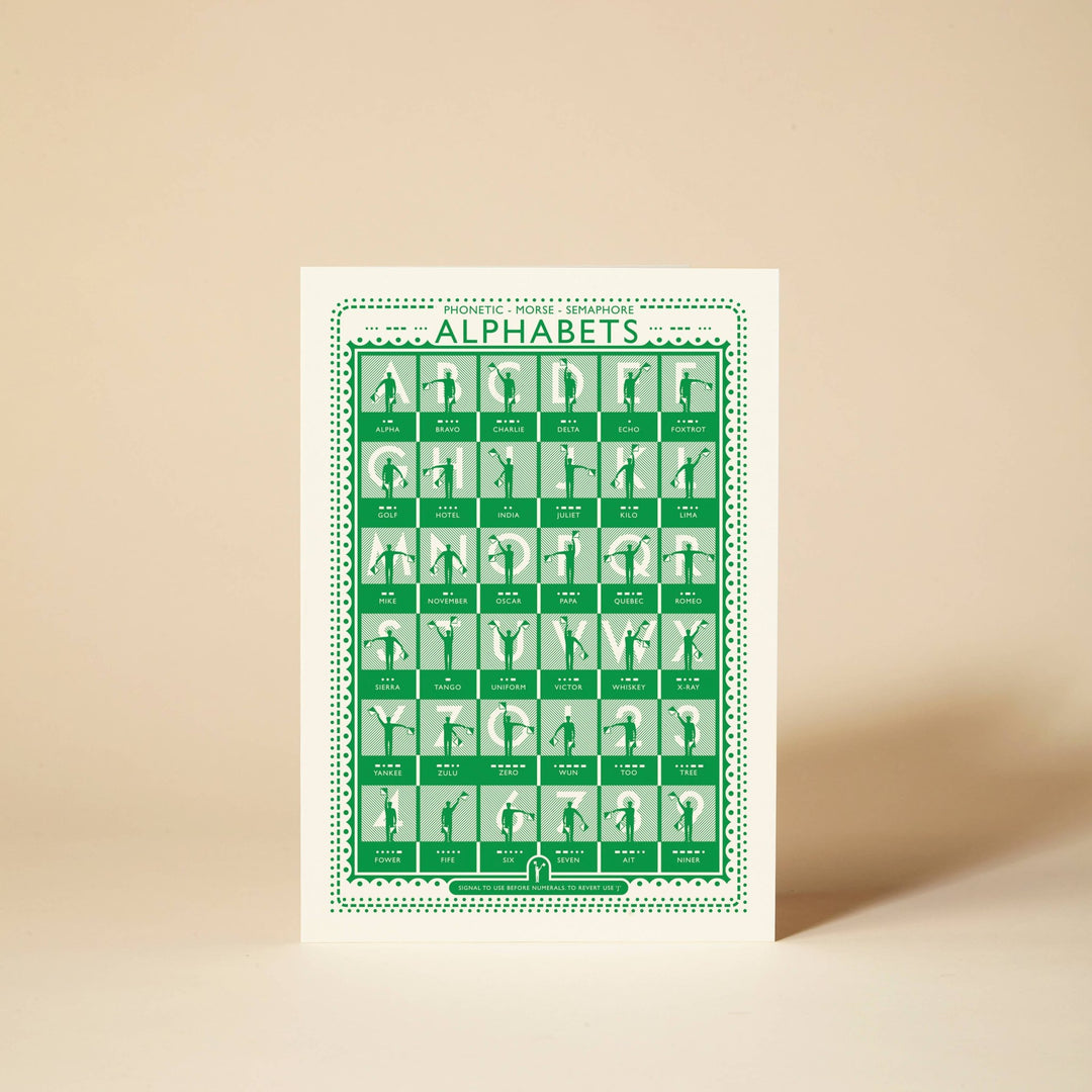 Alphabets Greeting Card - Violet Elizabeth - 