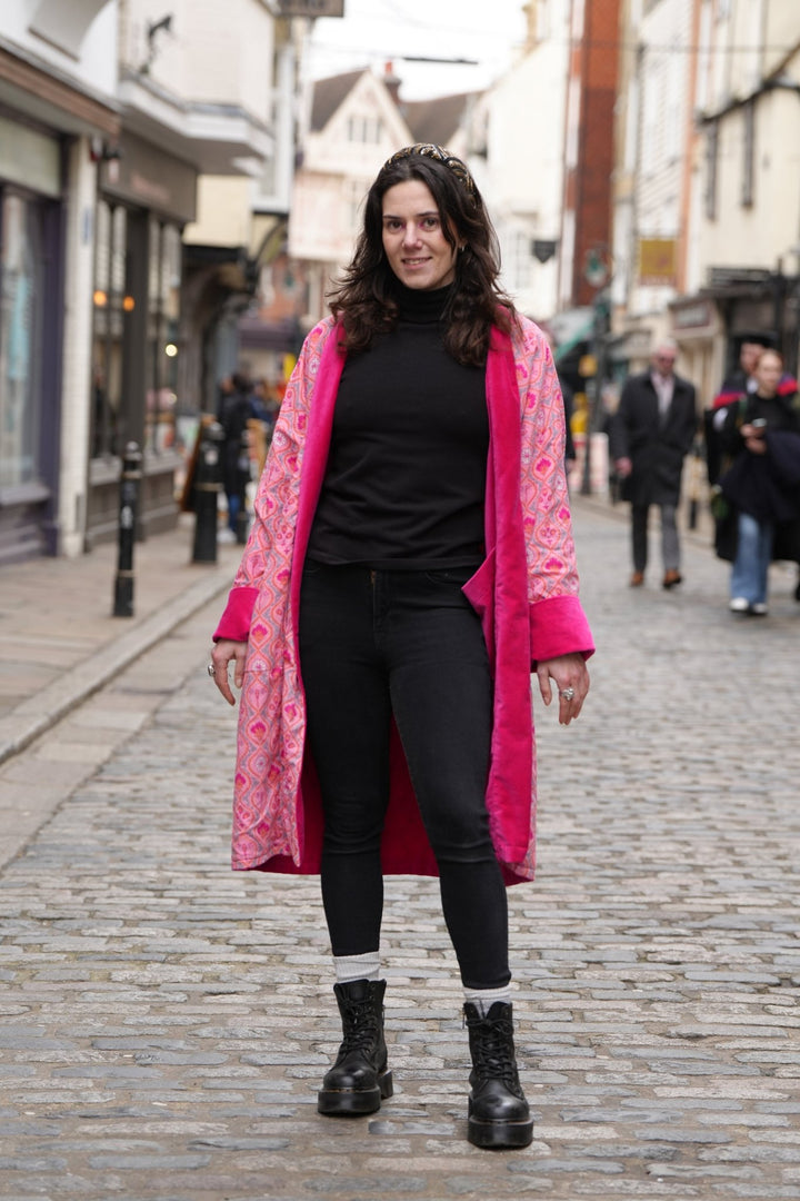 Anisoptera Pink Velvet Coat - Violet Elizabeth - Clothing