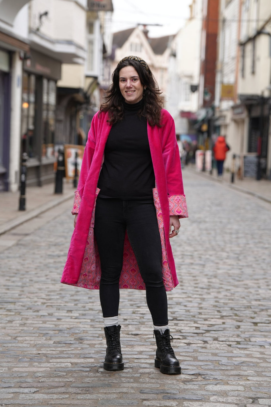 Anisoptera Pink Velvet Coat - Violet Elizabeth - Clothing