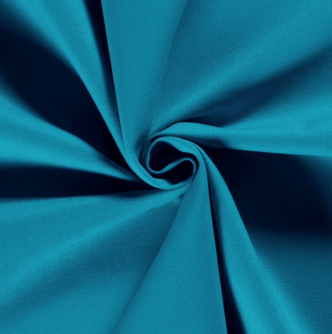 Aqua Classic Cotton Canvas Fabric - Violet Elizabeth - Haberdashery