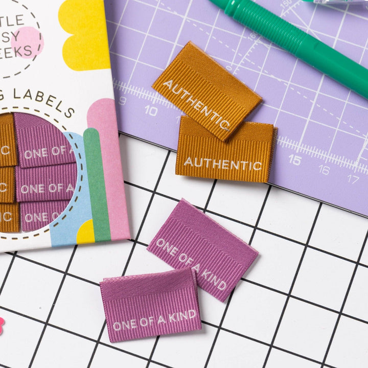 AUTHENTIC / ONE OF A KIND - Sewing Labels Tags - Violet Elizabeth - Haberdashery