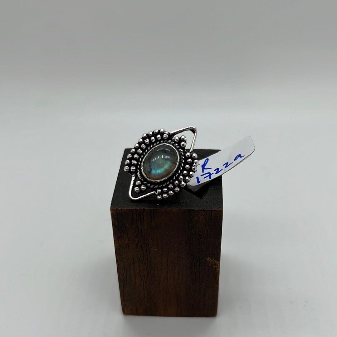Aztec Brass Ring: Various Stones - Violet Elizabeth - Jewellery