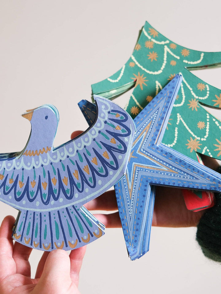 UK/EU: Stars Concertina Garland