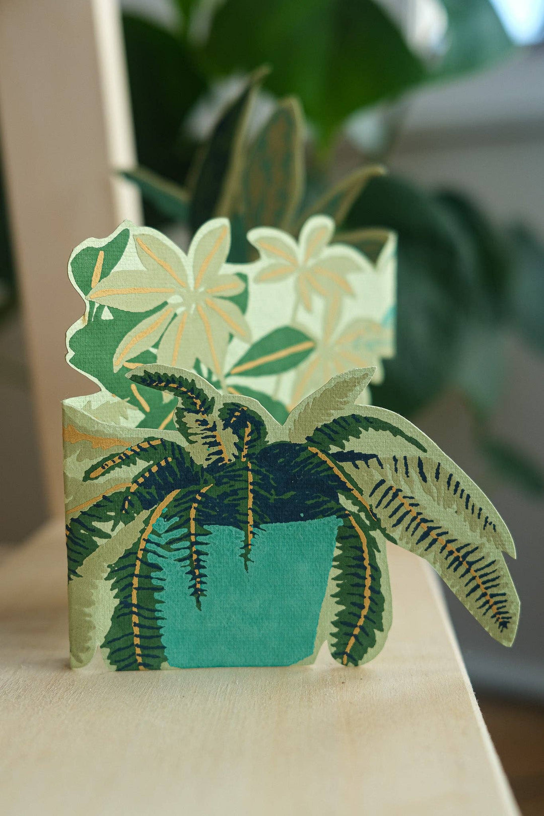 UK/EU: Plant Pot Concertina Greeting Card