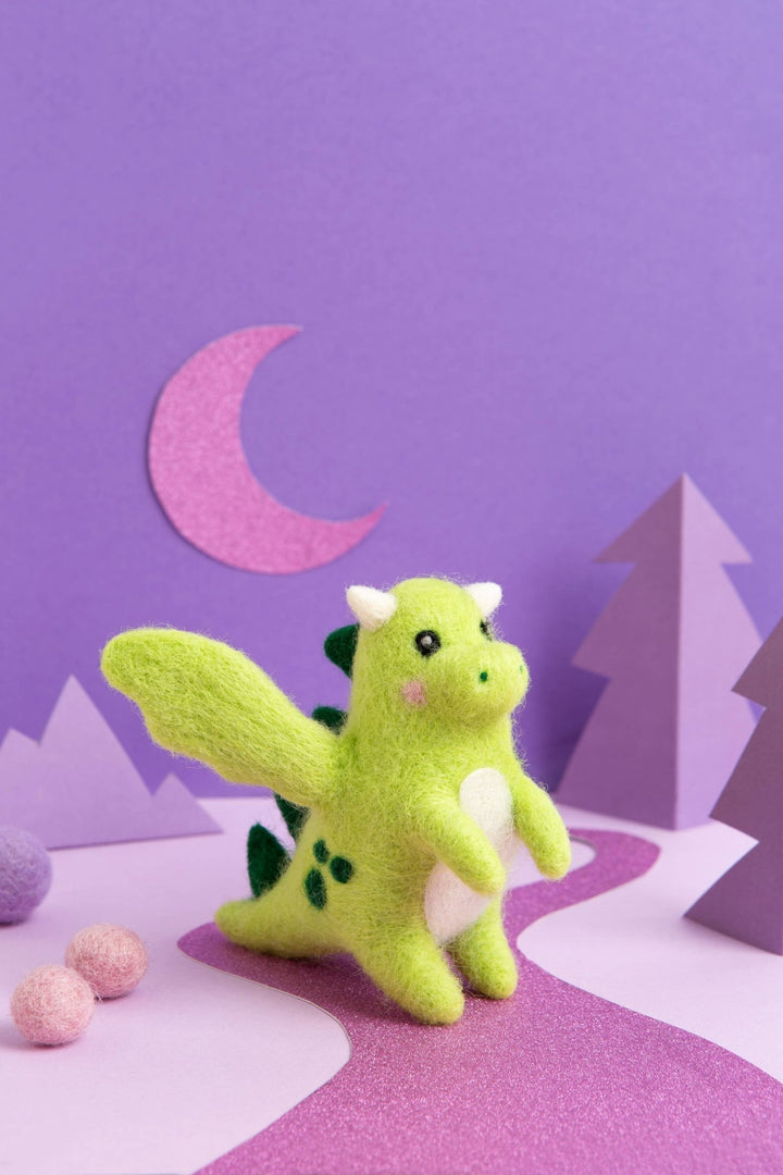 Baby Dragon Mini Needle Felting Kit | Complete Craft Kit - Violet Elizabeth - Haberdashery
