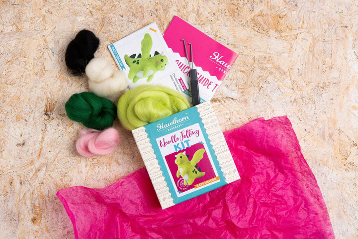 Baby Dragon Mini Needle Felting Kit | Complete Craft Kit - Violet Elizabeth - Haberdashery