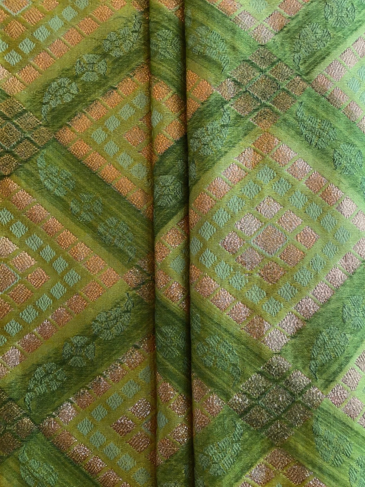Banarasi hand woven silk fabric - Violet Elizabeth - Haberdashery