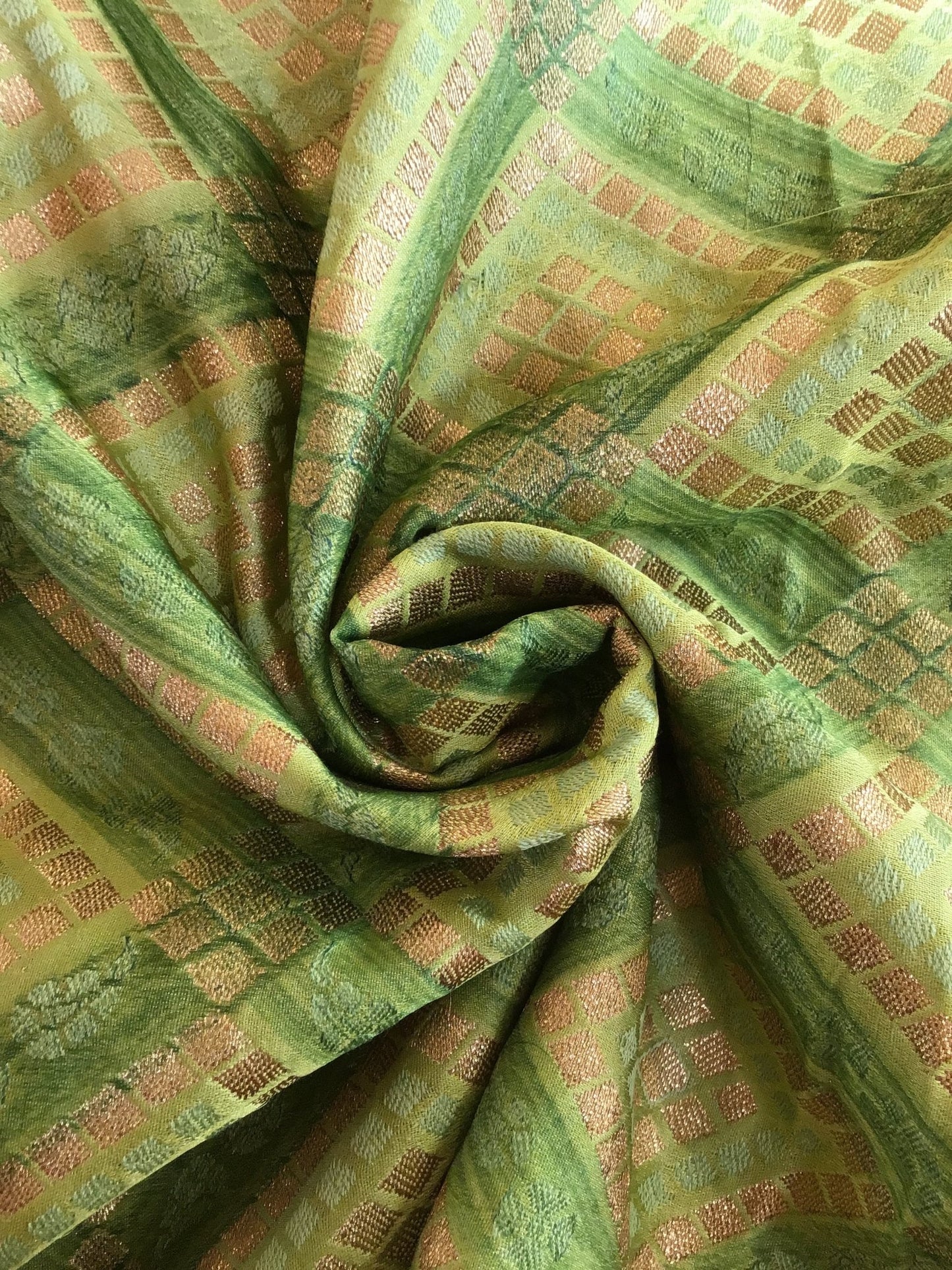 Banarasi hand woven silk fabric - Violet Elizabeth - Haberdashery